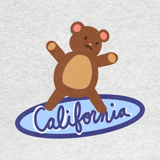 California Surfing Bear by avadoodle